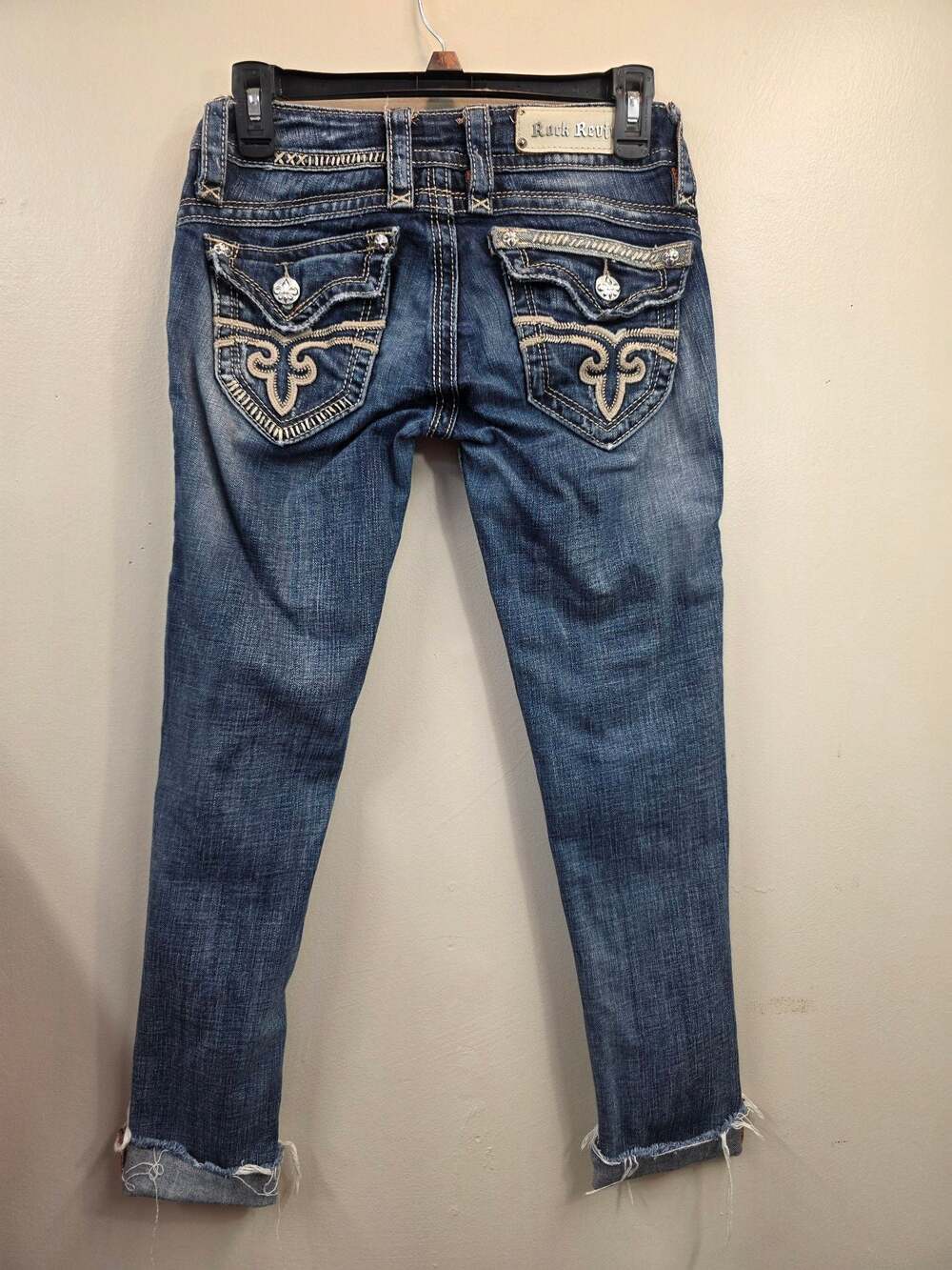 Rock Revival Women's Embellished Pocket Cropped Jeans